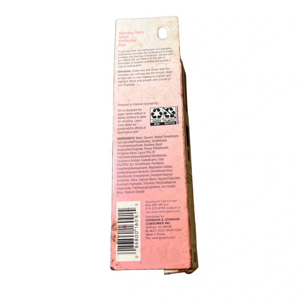 Neutrogena Glow Perfector Pen‎ Deep 0.1 Oz Tan Radiant Makeup Hydrating Flawless